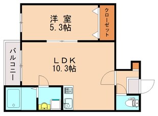 ma cherie R箱崎Ⅰの物件間取画像